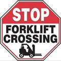 Accuform STOP Safety Sign FORKLIFT CROSSING MVHR939VS MVHR939VS